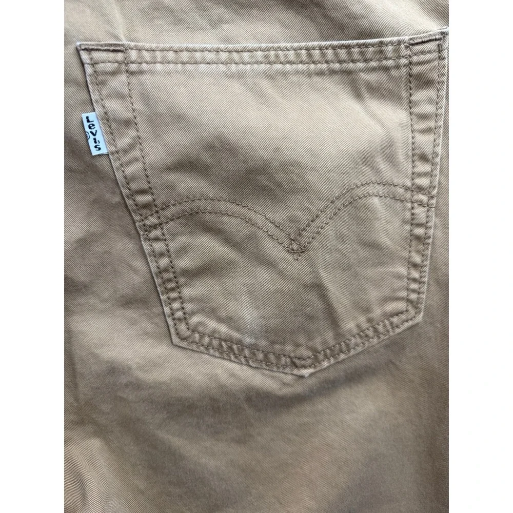 Levi's 514 Straight Fit Pants Mens Tan Khaki‎ WaterLess 34x29